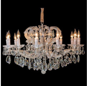 Alhambra 12-Light Chandelier in Clear Glass & Chrome Finish – Aico Furniture