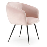 Conroy + Luzerne - Modern Black + Pink Dining Table Set - View Image 1
