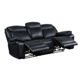 Acme - Ralorel Motion Sofa LV00060 Black Top Grain Leather