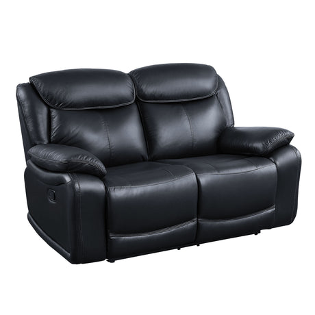 Acme - Ralorel Motion Loveseat LV00061 Black Top Grain Leather