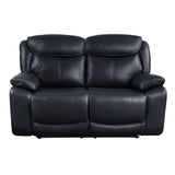 Acme - Ralorel Motion Loveseat LV00061 Black Top Grain Leather