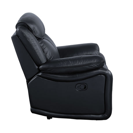 Acme - Ralorel Motion Loveseat LV00061 Black Top Grain Leather