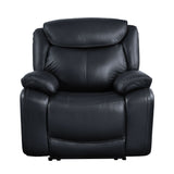 Acme - Ralorel Motion Recliner LV00062 Black Top Grain Leather