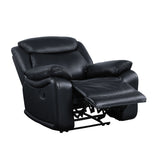 Acme - Ralorel Motion Recliner LV00062 Black Top Grain Leather