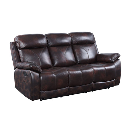 Acme - Perfiel Motion Sofa LV00066 Two Tone Dark Brown Top Grain Leather