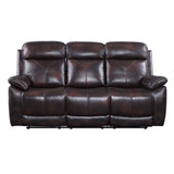 Acme - Perfiel Motion Sofa LV00066 Two Tone Dark Brown Top Grain Leather