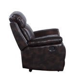 Acme - Perfiel Motion Sofa LV00066 Two Tone Dark Brown Top Grain Leather