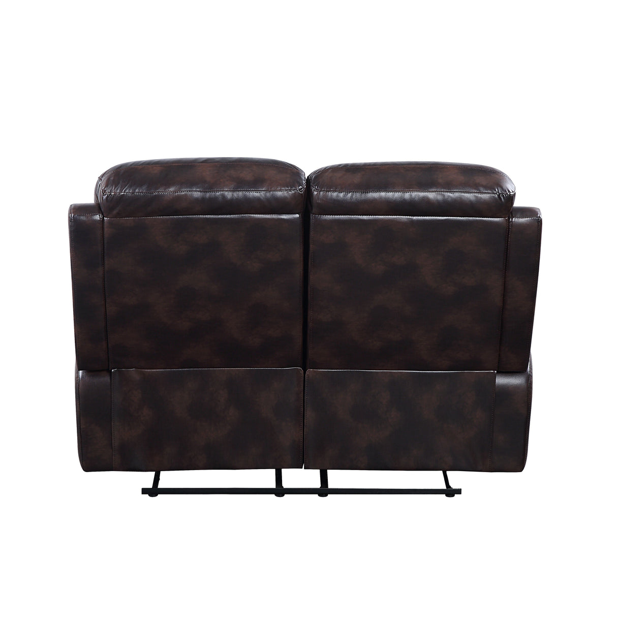 Acme - Perfiel Motion Loveseat LV00067 Two Tone Dark Brown Top Grain Leather