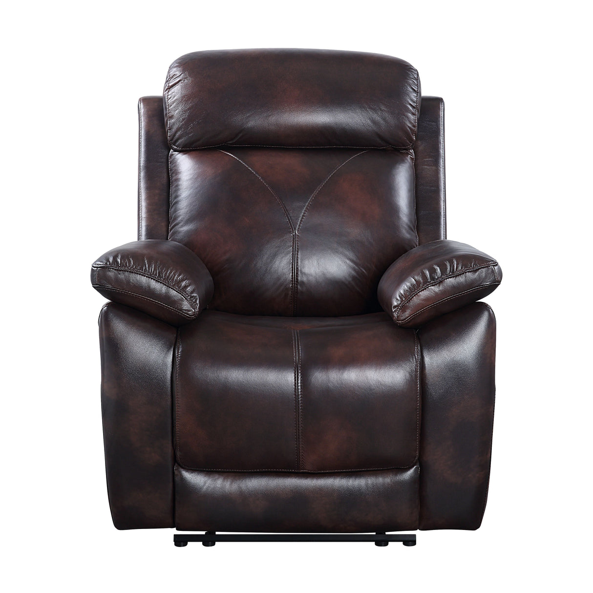 Acme - Perfiel Motion Recliner LV00068 Two Tone Dark Brown Top Grain Leather