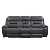 Acme - Lamruil Motion Sofa LV00072 Gray Top Grain Leather