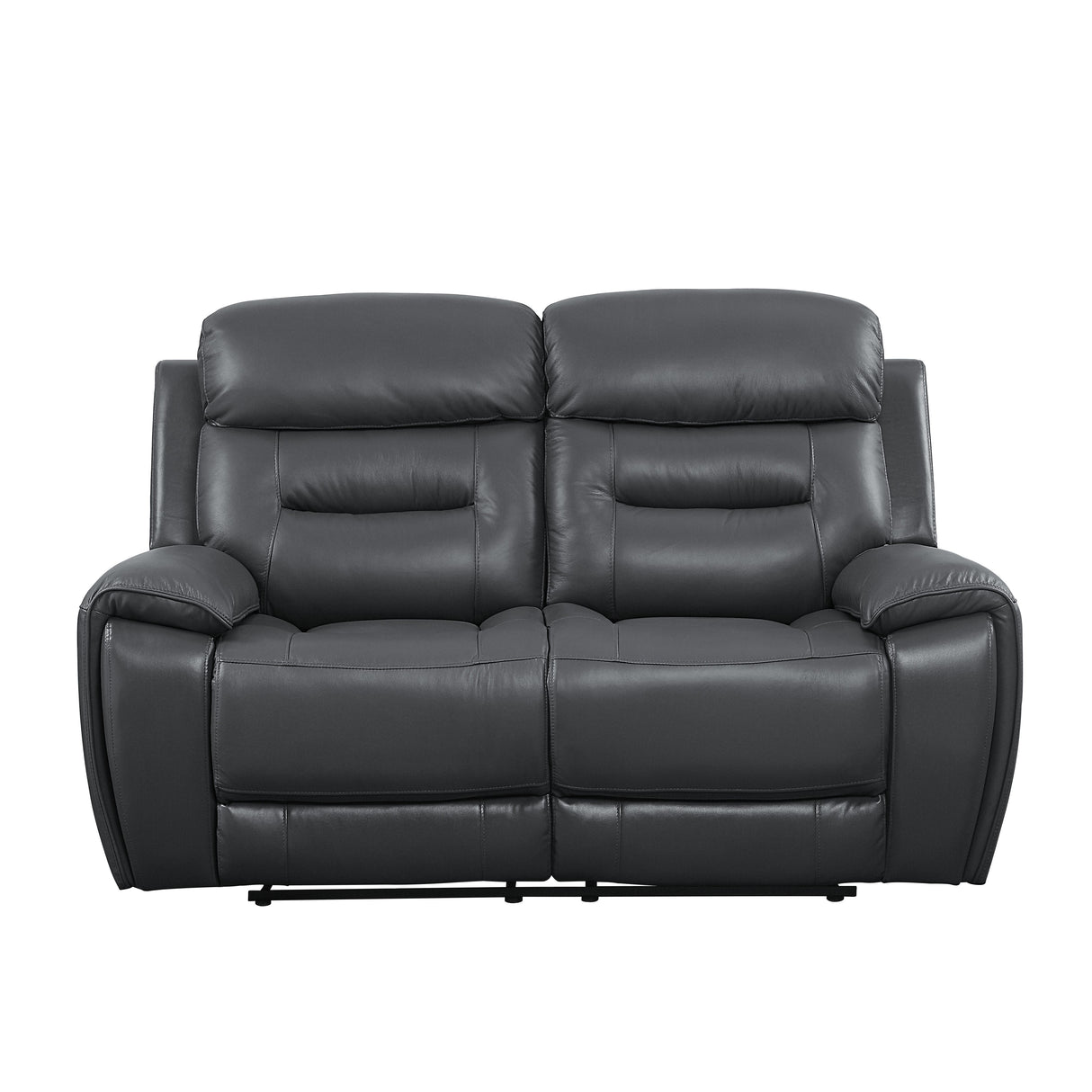 Acme - Lamruil Motion Loveseat LV00073 Gray Top Grain Leather