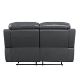 Acme - Lamruil Motion Loveseat LV00073 Gray Top Grain Leather