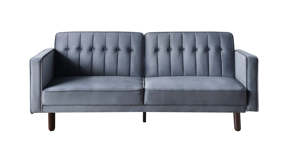 Acme - Qinven Adjustable Sofa LV00085 Dark Gray Velvet