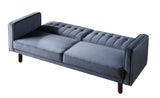 Acme - Qinven Adjustable Sofa LV00085 Dark Gray Velvet