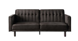 Acme - Qinven Adjustable Sofa LV00086 Dark Brown Velvet