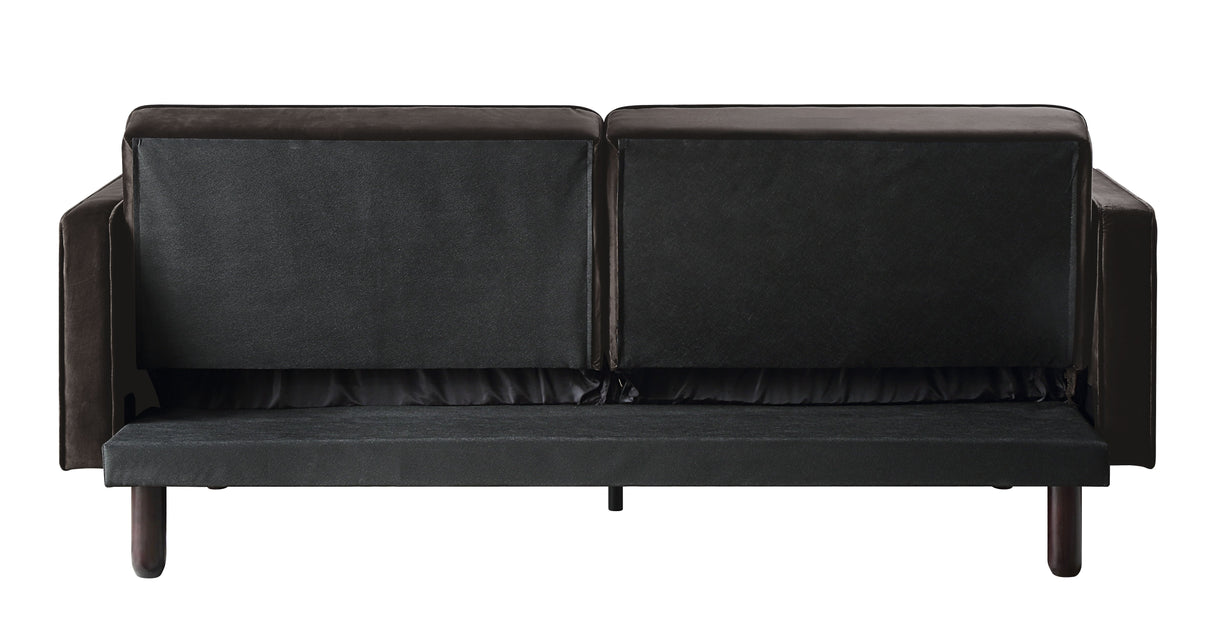 Acme - Qinven Adjustable Sofa LV00086 Dark Brown Velvet