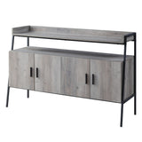 Acme - Samiya Tv Stand LV00151 Gray Oak & Black Finish