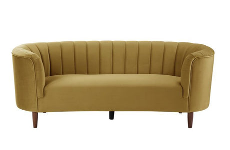 Acme - Millephri Sofa LV00163 Olive Yellow Velvet