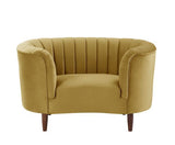 Acme - Millephri Chair LV00165 Olive Yellow Velvet