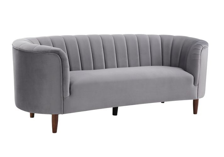 Acme - Millephri Sofa LV00166 Gray Velvet