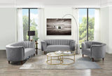 Acme - Millephri Sofa LV00166 Gray Velvet