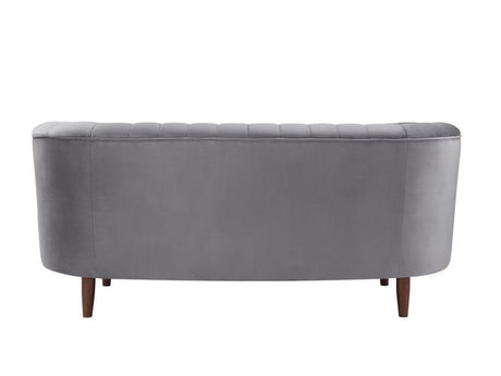 Acme - Millephri Loveseat LV00167 Gray Velvet