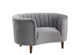 Acme - Millephri Chair LV00168 Gray Velvet