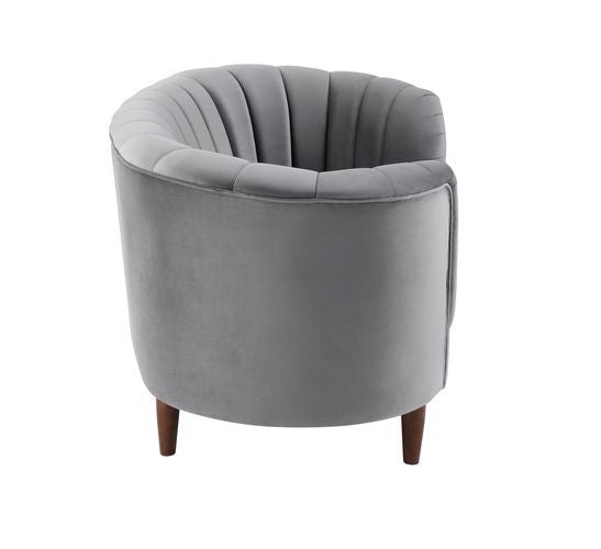 Acme - Millephri Chair LV00168 Gray Velvet