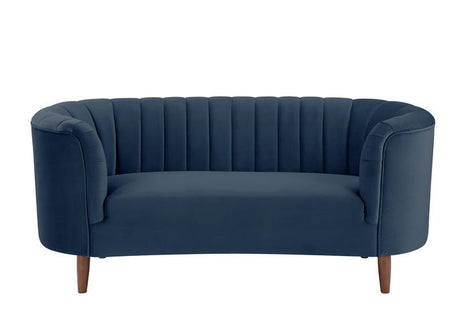 Acme - Millephri Loveseat LV00170 Blue Velvet