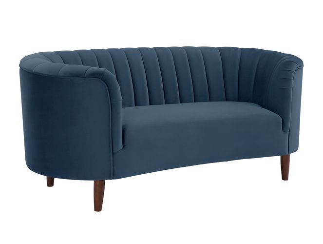 Acme - Millephri Loveseat LV00170 Blue Velvet