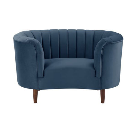 Acme - Millephri Chair LV00171 Blue Velvet