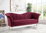 Callista Sofa LV00202 Red Velvet | Acme - LV00202 - Home Elegance USA - 4