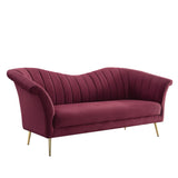 Callista Sofa LV00202 Red Velvet | Acme - LV00202 - Home Elegance USA - 1