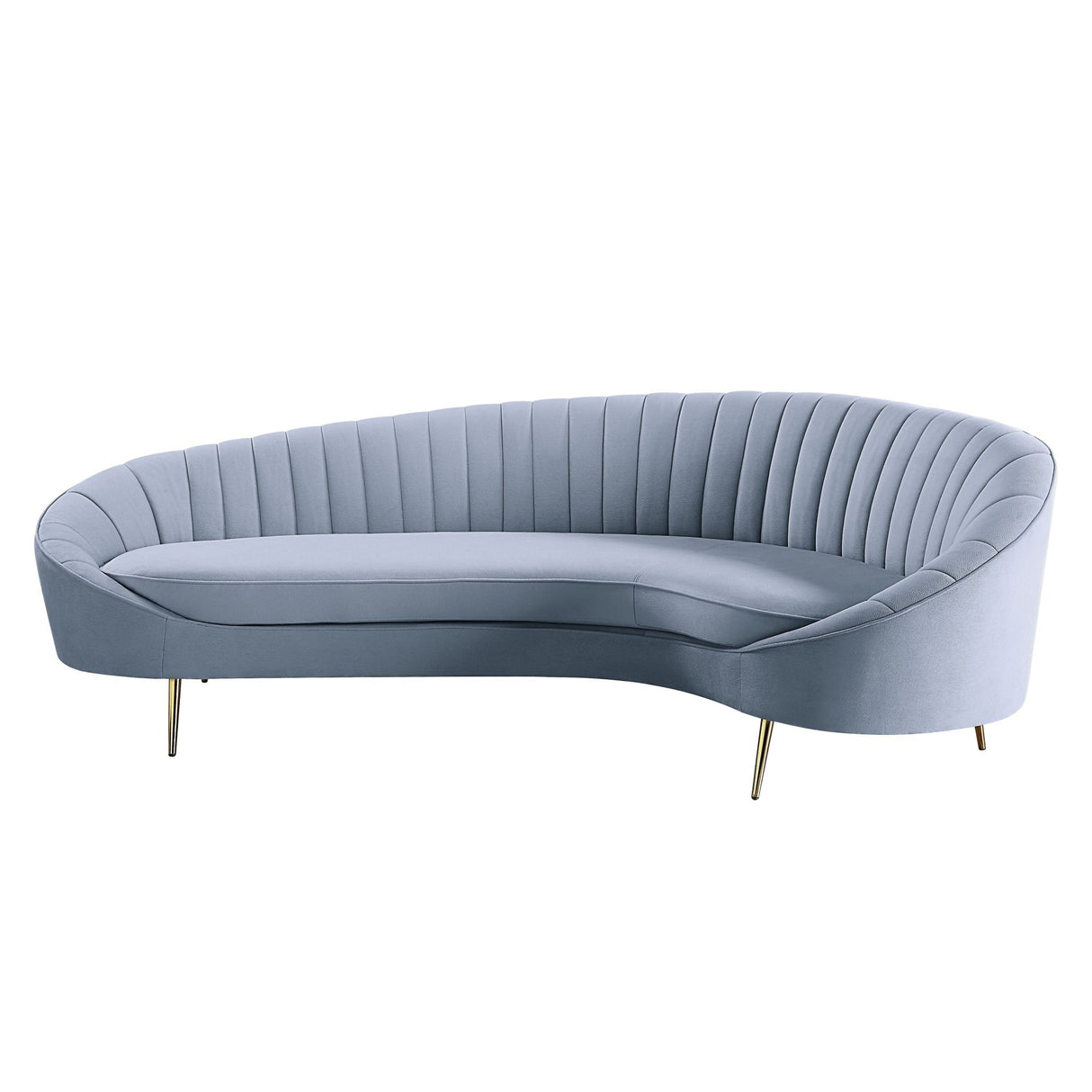 Ballard Sofa LV00204 Light Gray Velvet | Acme | Home Elegance USA