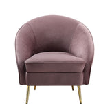 Acme - Abey Chair LV00206 Pink Velvet