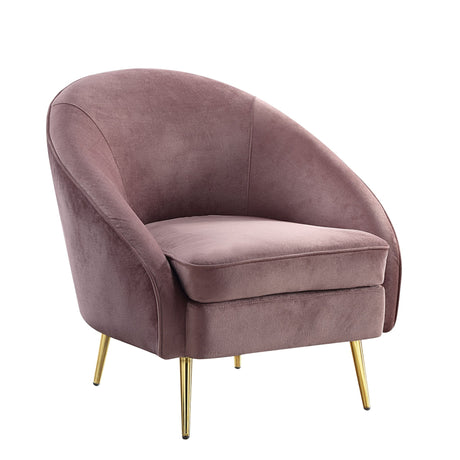 Acme - Abey Chair LV00206 Pink Velvet