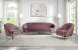 Acme - Abey Chair LV00206 Pink Velvet