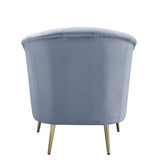 Acme - Bayram Chair LV00208 Light Gray Velvet