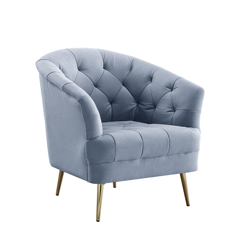 Acme - Bayram Chair LV00208 Light Gray Velvet