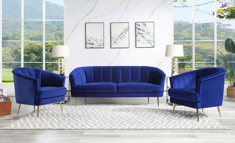 Acme - Eivor Sofa LV00210 Blue Velvet