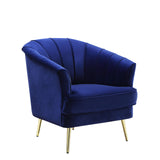 Acme - Eivor Chair LV00211 Blue Velvet