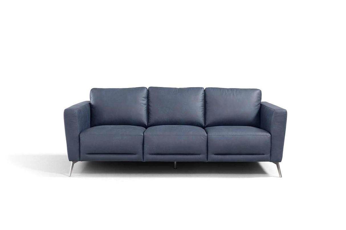 Astonic Sofa LV00212 Blue Leather | Acme | Home Elegance USA