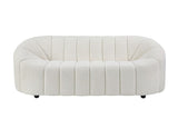 Acme - Osmash Sofa LV00229 White Teddy Sherpa