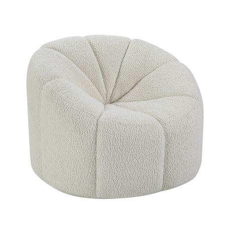 Acme - Osmash Chair W/Swivel LV00230 White Teddy Sherpa