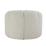 Acme - Osmash Chair W/Swivel LV00230 White Teddy Sherpa