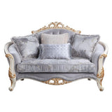 Acme - Galelvith Loveseat W/4 Pillows LV00255 Gray Fabric