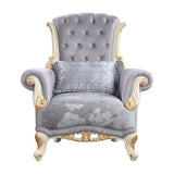 Acme - Galelvith Chair W/Pillows LV00256 Gray Fabric