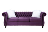 Acme - Thotton Sofa W/2 Pillows LV00340 Purple Velvet