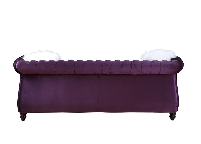 Acme - Thotton Sofa W/2 Pillows LV00340 Purple Velvet