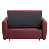 Caia Adjustable Sofa W/Sleeper LV00343 Red Fabric | Acme | Home Elegance USA